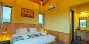 Beautifully designed cottages in Varuwoods nature resort