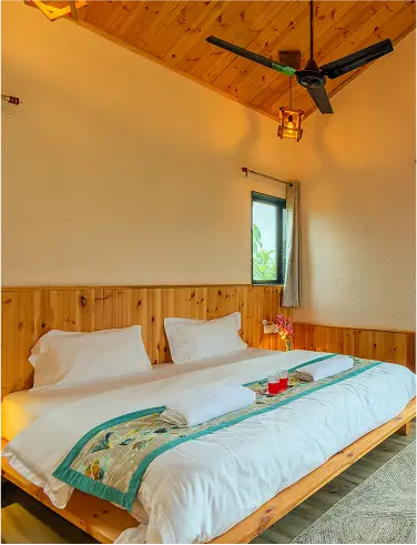 Modern amenities inside Varuwoods premium cottages